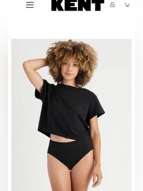 KENT Black High-Waist Brief